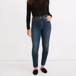 Madewell Curvy High-Rise Skinny Jeans Dark Wash